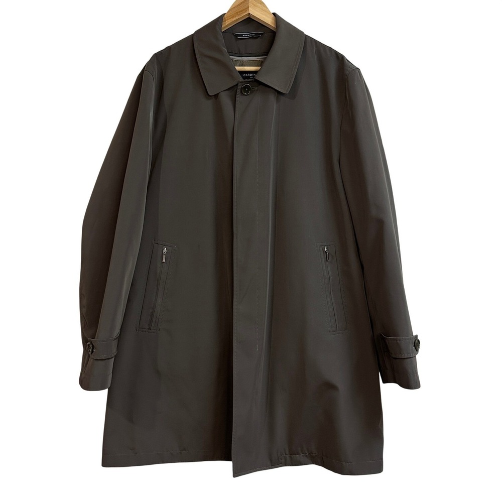 Cardinal of Canada Removable Liner Luxury‎ Raincoat Green Men's Size Large 42-44